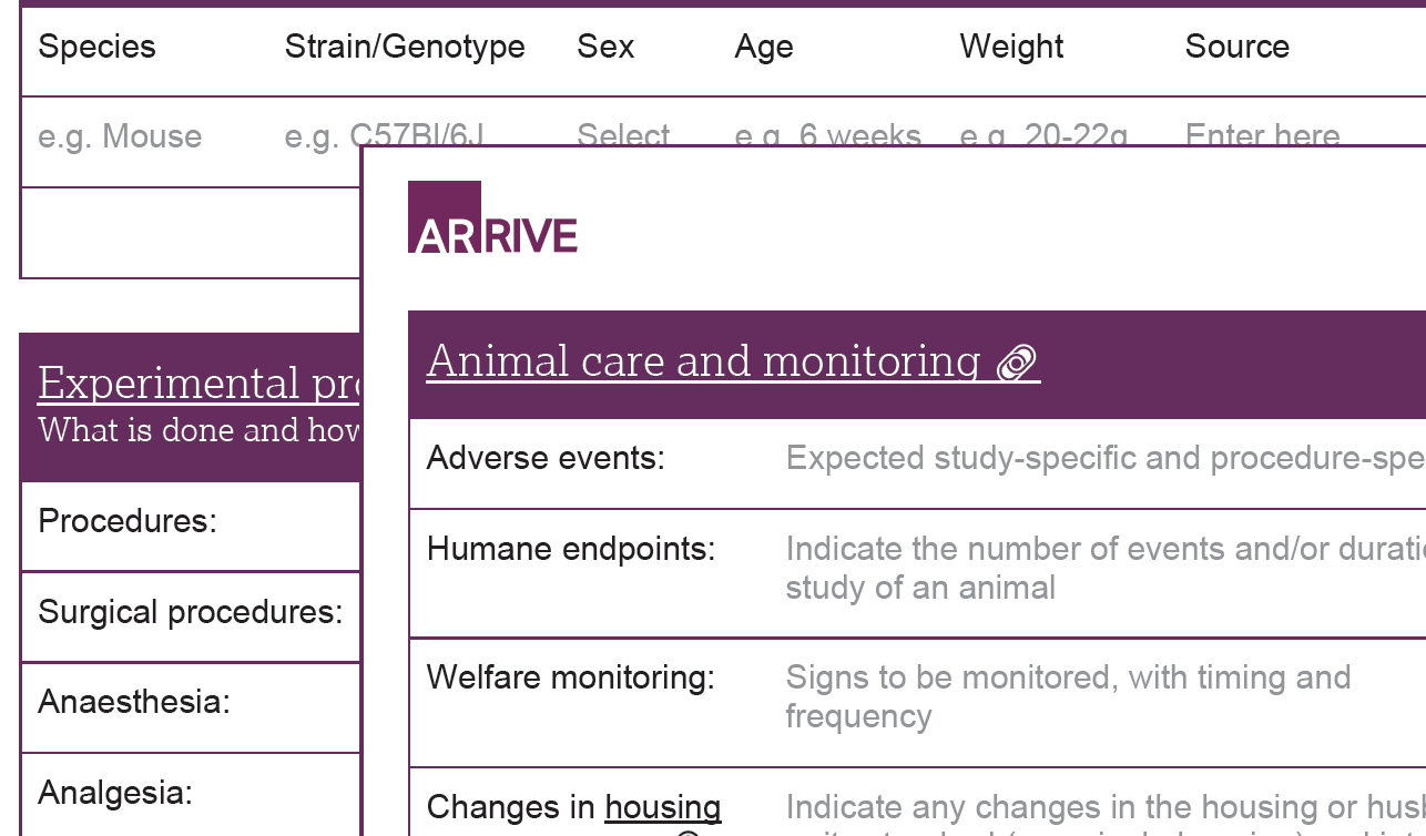 ARRIVE study plan screengrab