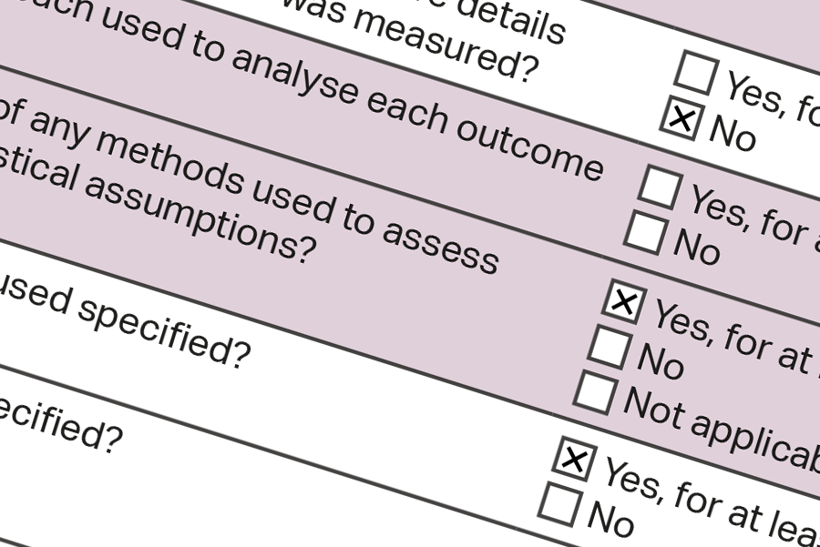 Image of the ARRIVE compliance questionnaire