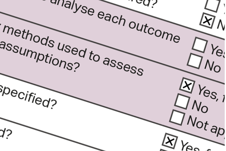 a zoomed in image of part of the ARRIVE Compliance Questionnaire