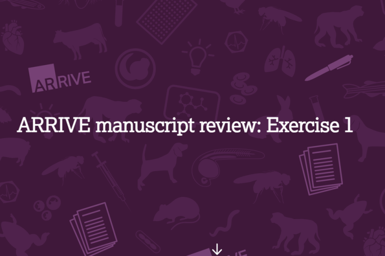 Screengrab of ARRIVE manuscript review