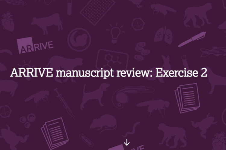 Screengrab of the ARRIVE manuscript review